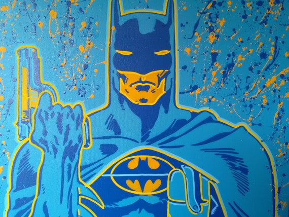 Batman Classic Painting Stencils Spray Paint Art Canvas Blue   Il 570xN.1214275807 594a 