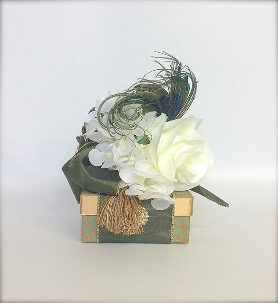 Sage Green Gold Gift Box Jewelry Gift Boxes Wedding Favor Box