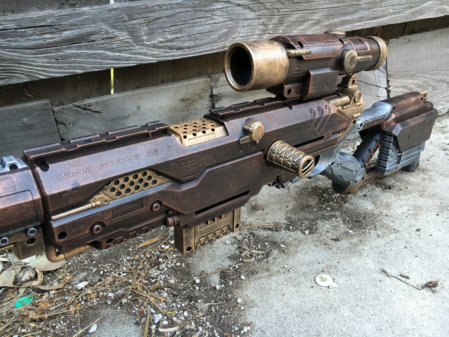 Steampunk Longstrike Nerf Sniper Rifle