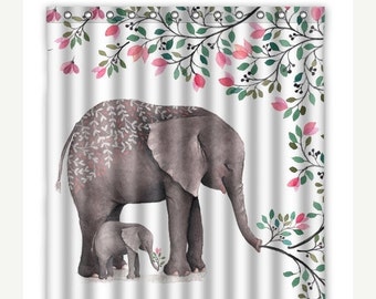 Unique elephant curtains related items | Etsy