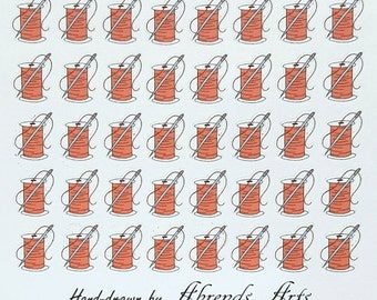 Sewing/Tailor/Quilting Planner/Journal/Bullet Journal Stickers