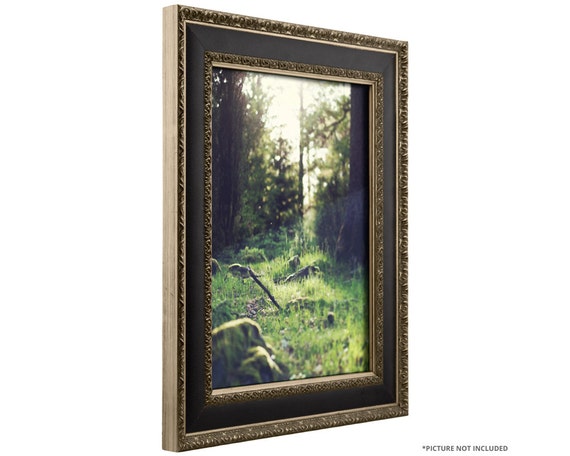 Craig Frames, 12x18 Inch Antique Silver and Black Picture Frame ...