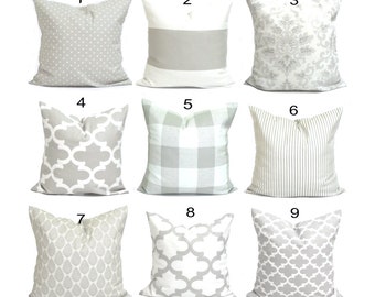 PILLOWS, Decorative Pillow Cover, Throw Pillow, Accent Pillow, Couch Pillow, Gray. French Farmhouse Decor, Taupe Grey, Cushion, Neutral.cm