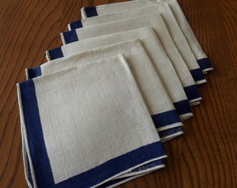 VINTAGE LINEN NAPKINS Set of 6