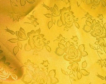 Brocade Jacquard Satin Mango 60 Inch Fabric by the Yard - 1 yard