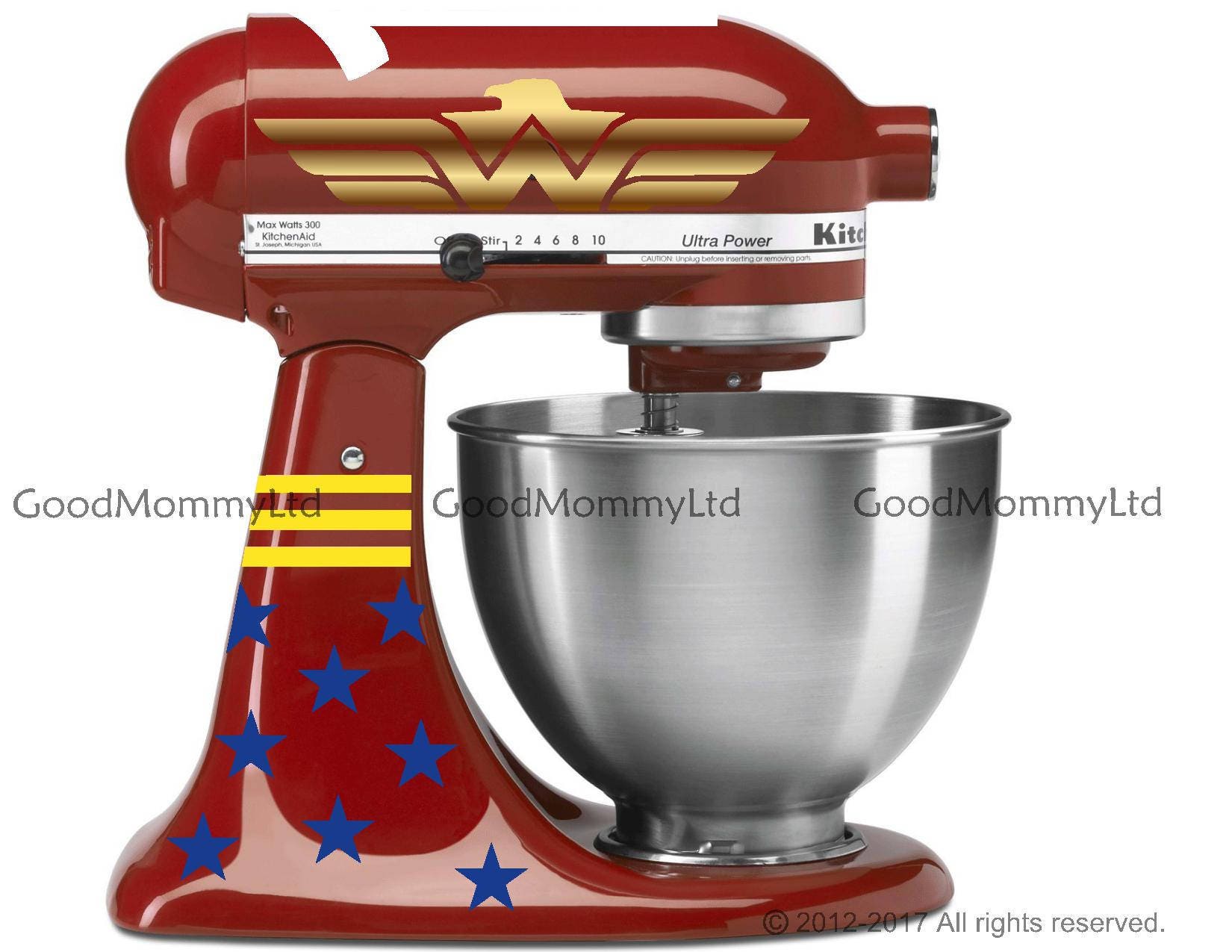 Wonder Woman Inspired Decal Kit for your Kitchenaid Stand
