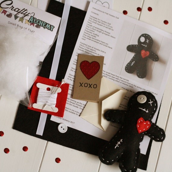 Make Your Own Voodoo Doll Kit Felt Voodoo Doll Sewing Kit