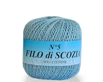 Natural cotton thread size 10 - FILO DI SCOZIA 50g-226m , mercerized cotton yarn size 10