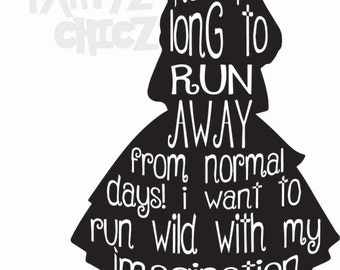 Alice in Wonderland ***Digital Item Only*** Clipart digital download svg, png, dxf, eps, pdf