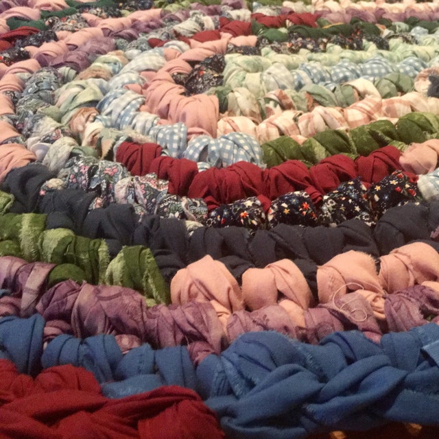 Upcycled Clothing & Recycled Rag Rugs by ThankfulRose on Etsy