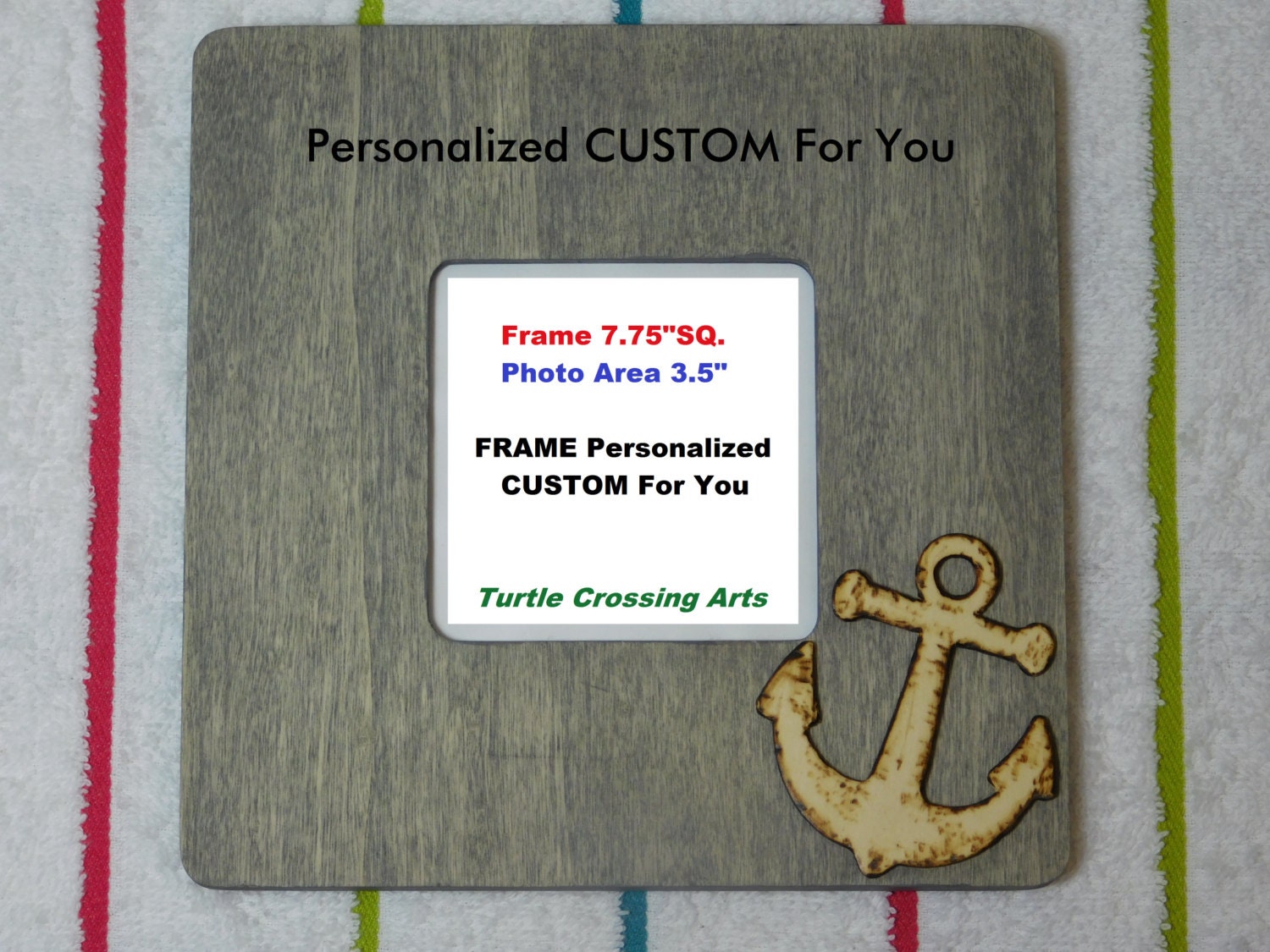 Anchor Picture Frames Photo Frame Personalized Text Custom