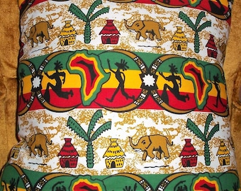 African Throw Pillow
