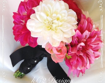 Kate Spade inspired. Pink bouquet. Wedding bouquet. bridal bouquet. YOUR COLORS. 2017 trends. Blush bouquet. Silk bouquet. Bridesmaids. Toss