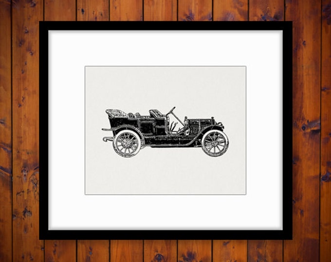 Printable Antique Car Image Download Vintage Automobile Graphic Digital Clip Art Jpg Png Eps HQ 300dpi No.1149