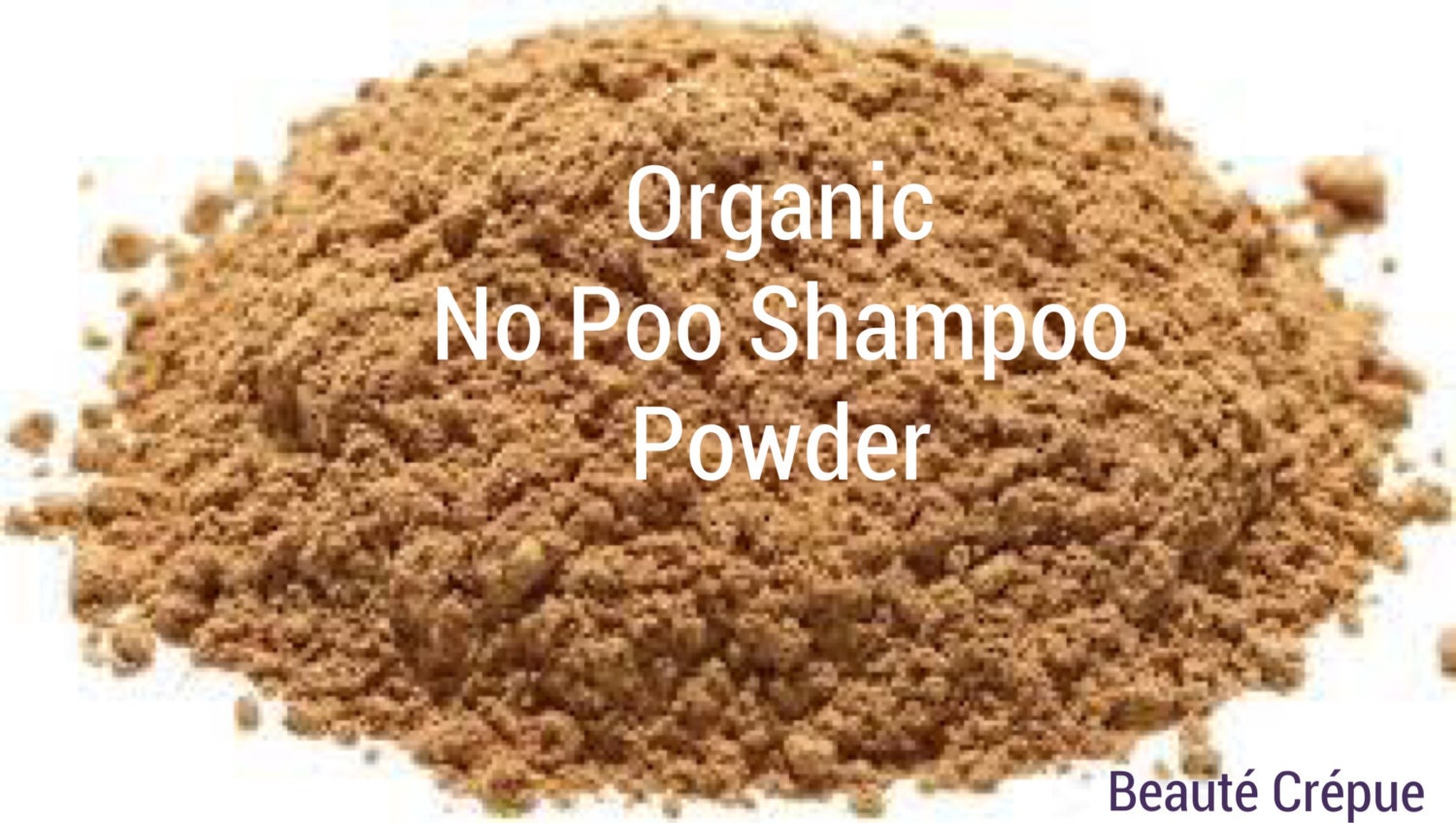 No Poo Shampoo Powder Organic, Vegetal and Natural, with