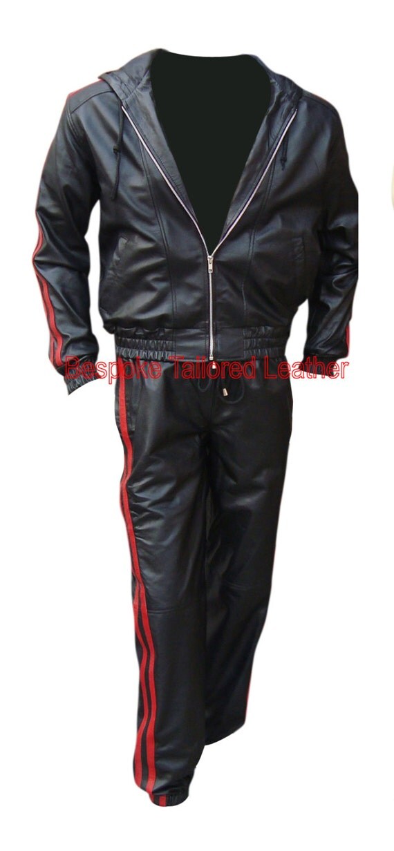 Leather jogging suit All results for