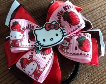 Items similar to Hello Kitty Strawberry Print Pajamas - Ready to ship