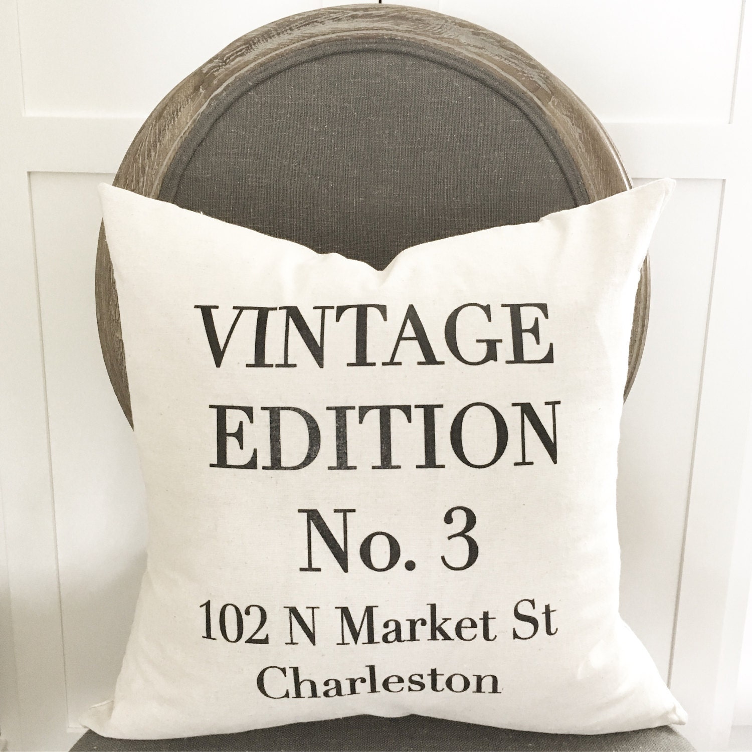 Vintage edition pillow cover