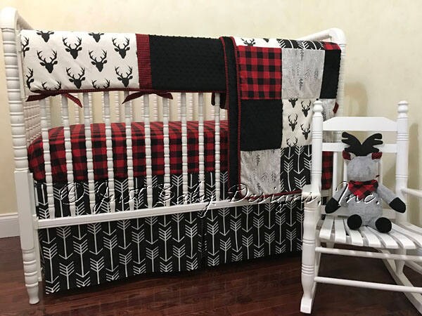 Black And White And Red Crib Bedding Black And White And Red Crib Bedding