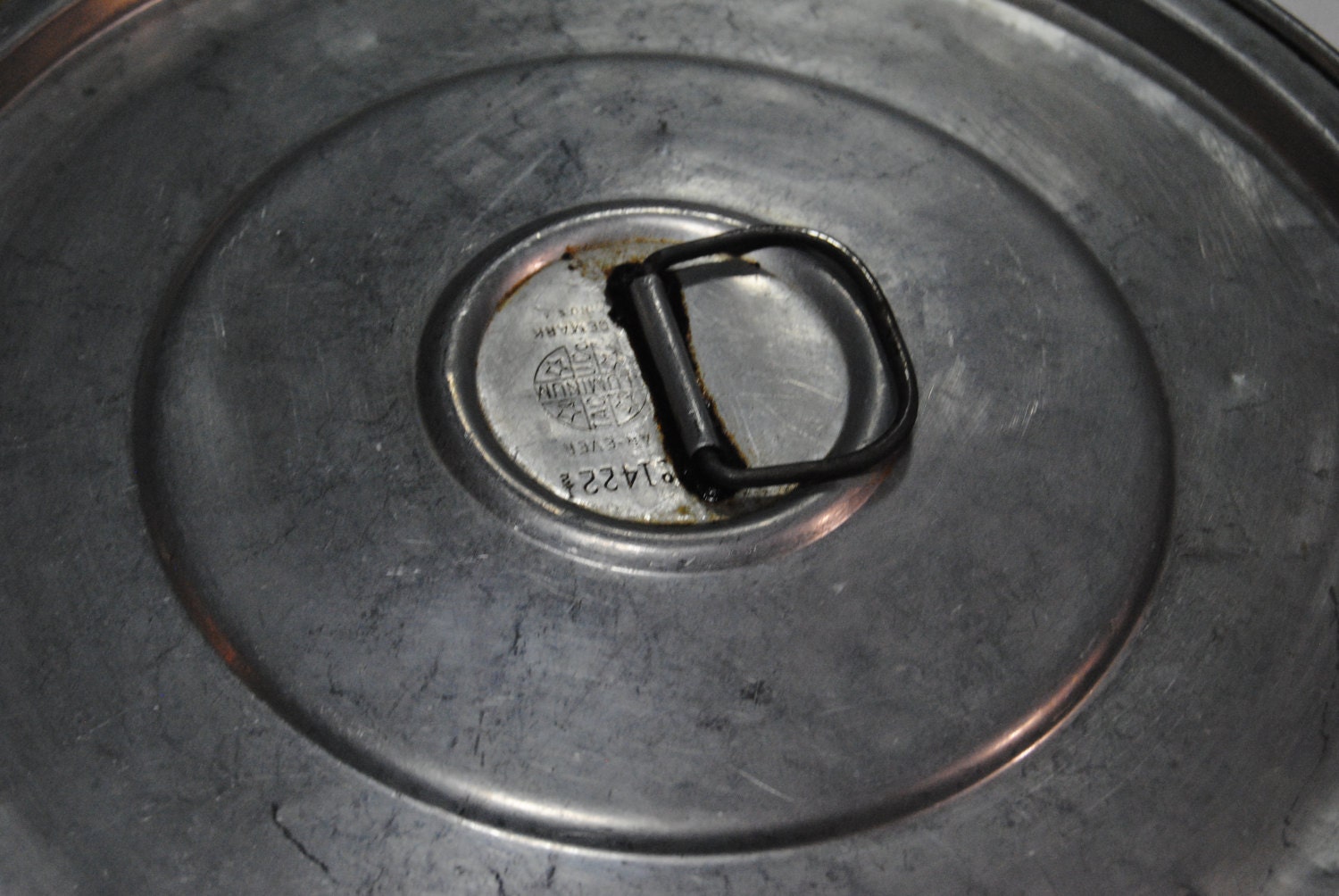 Vintage Aluminum Pan Lids/2 Vintage Pan Lids/Flat Pan