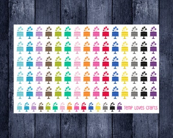 Cake Stickers for your planner or scrapbooking