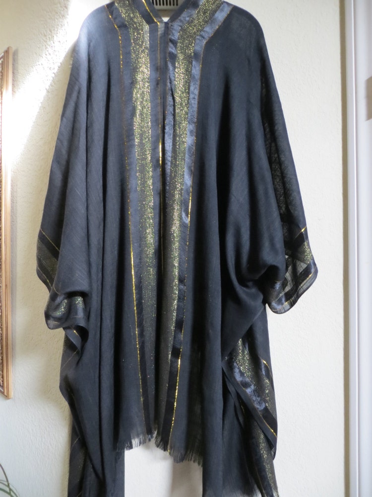 Navy Blue Long Kimono Womens Kimonos by SybilsCasualElegance