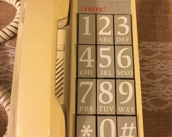 Retro Large Button Unisonic Push Button Phone