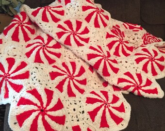 Peppermint Throw - Crochet