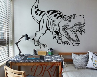 Dinosaur decal, dinosaur wall decal, dinosaur wall art, dinosaur wall decor, dinosaur stickers, Baby boy Nursery Wall Stickers T-REX-DK281