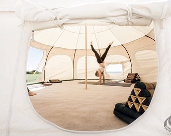 13ft Lotus Belle Outback Deluxe Tent yurt, burning man, glamping festival tent
