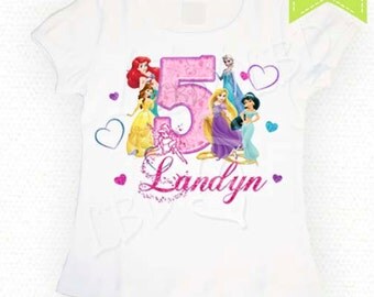 Princess Birthday Shirt Iron On Images Printable - YOU PRINT