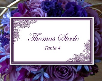Flat place card | Etsy