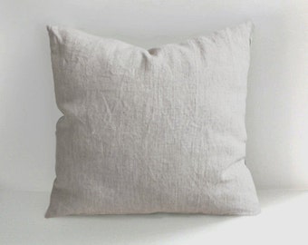 Handmade Linen Pillow Cover -Decorative Pillow - Throw Pillows - Natural Linen - Cushion Covers - Linen Cushion - Linen Pillows Linen Pillow