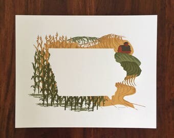 Iowa State Print - Corn Fields