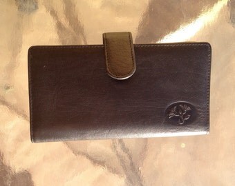 Buxton Wallet, Ladies Wallet, buxton pocket book, genuine leather wallet, cowhide leather wallet, black leather wallet, genuine leather bill