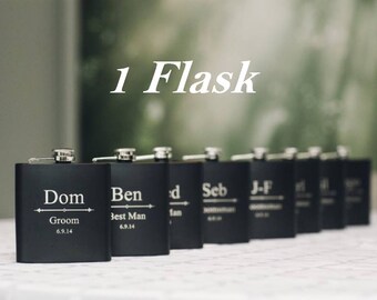 Groomsmen Gift Flask - Personalized Flask as Groomsmen Gift / Groomsmen Flask / Bridesmaids Gifts // Be My Best Man // Asking Groomsmen