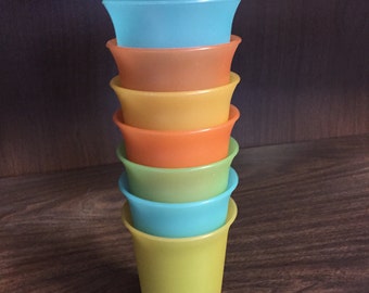 Vintage Tupperware Tumblers Set of 7