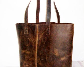 Handcrafted Leather Tote Bag ,Leather tote,Leather bag, Carzy Horse leather, Women Leather Bags, Leather handbags,shopping bags,Shoulder Bag