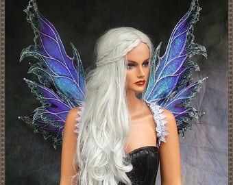 Adult Fairy Wings**Iridescent Lavendar/Purple/Pink/Green/Silver**FREE SHIPPING**Costume/Photography/Masquerade/Cosplay/Weddings/Renn Faires