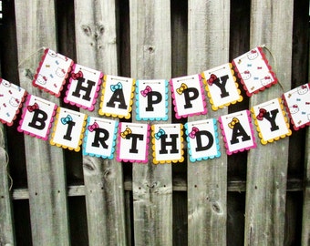 Hello Kitty Birthday Banner