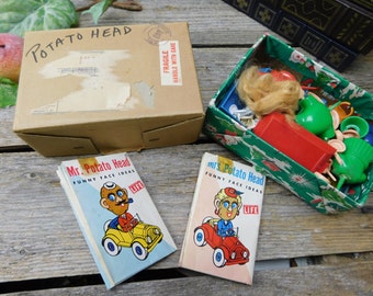 Vintage Mid Century 1953 Original Mr. Potato Head and Mrs. Potato Head - Hassenfeld Bros. Inc.