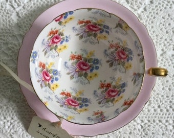 Vintage Shelley Georgian Chintz Tea Cup & Saucer
