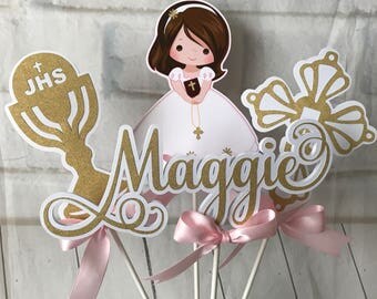 Girl First Communion centerpieces,Boy first communion, First Communion tableware, First Communion decoration, Holy Communion decoration