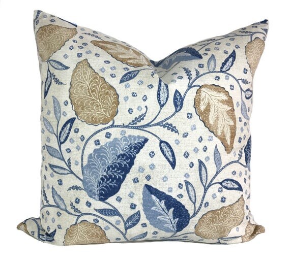 Blue pillow cover Indigo pillow Indigo blue pillow Throw
