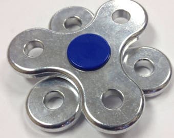Rotating Double Spinner Fidget, durable and beautiful aluminum, sensory toy, adhd aid, spins for over two minutes