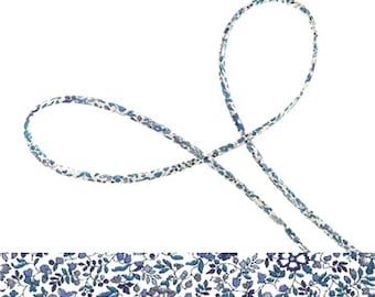 Katie and Millie Bleu Liberty spaghetti cord, bracelet cord, jewellery making supplies, 5mm cotton cord for crafting or gift wrapping