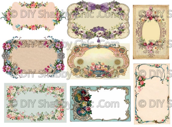 Furniture decal shabby chic french image transfer vintage