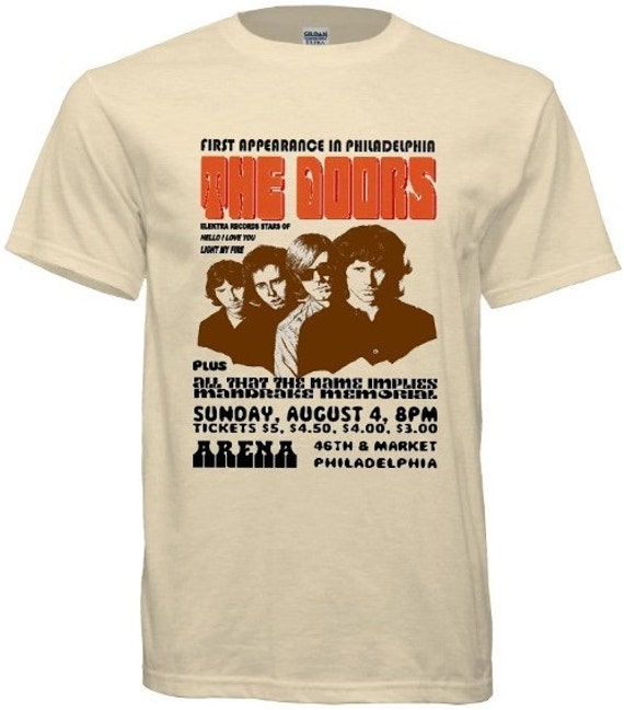 Retro Jim Morrison & The Doors Philadelphia 1967 T-Shirt