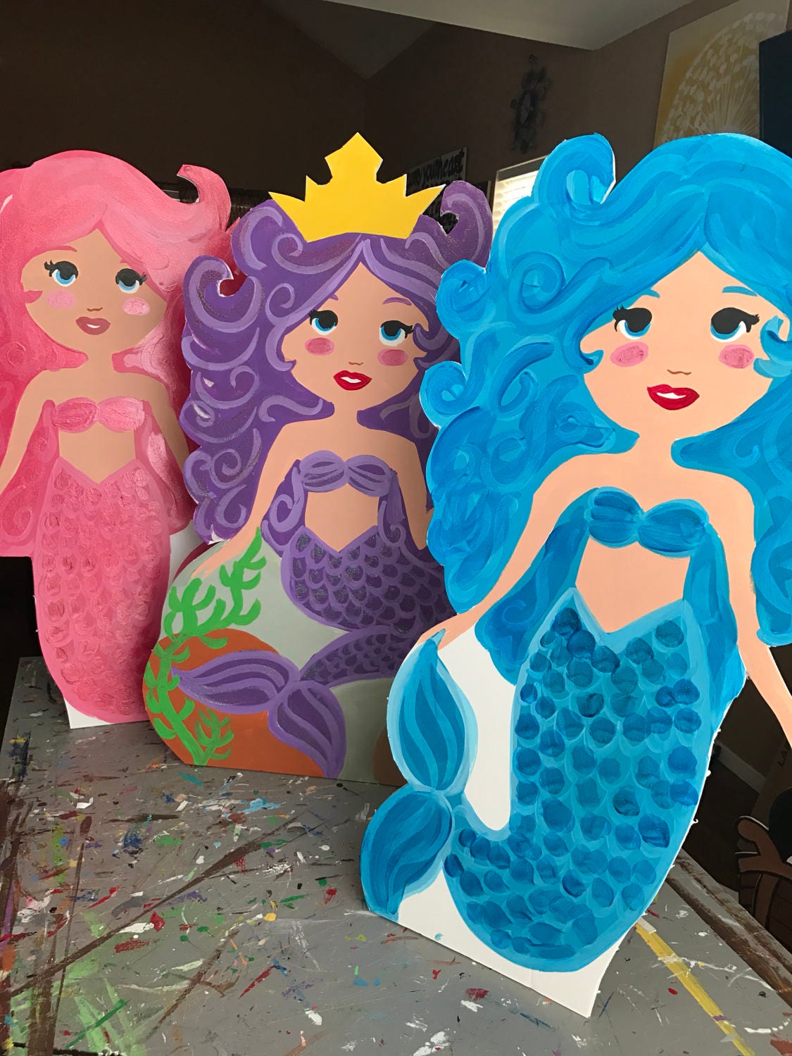 Mermaid Party Mermaid Birthday Mermaid Cutout Under The Sea