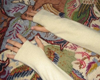 Cashmere Arm warmers - fingerless gloves - typing gloves
